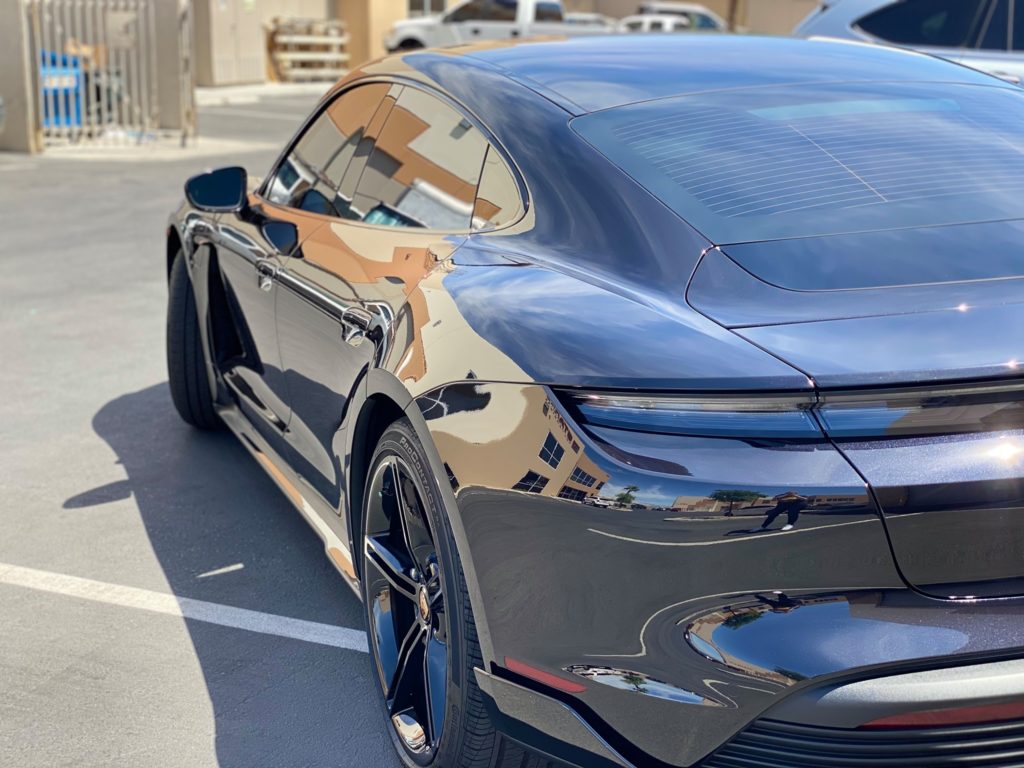 2021 Porsche Taycan clear bra pff fusion plus ceramic coating prime xr