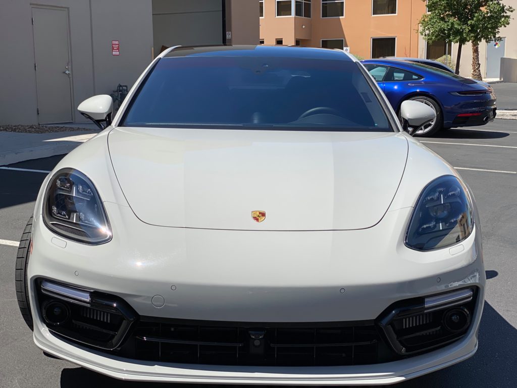 white 2018 porsche panamera full fusion plus ceramic coating