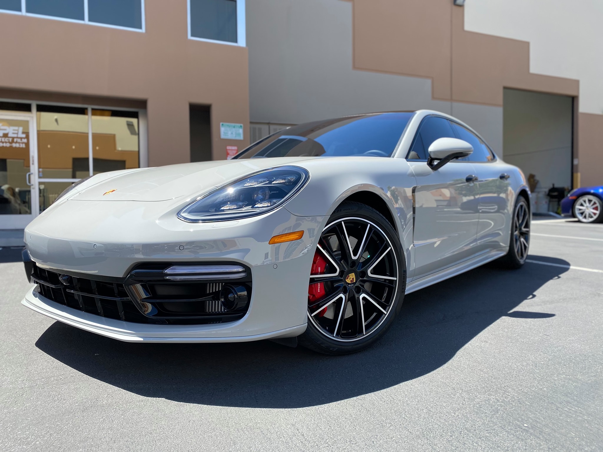 white 2018 porsche panamera full fusion plus ceramic coating