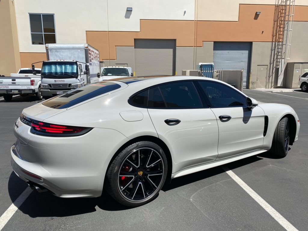 white 2018 porsche panamera full fusion plus ceramic coating