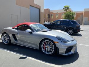 2021 Porsche Boxster 718 xpel ultimate plus paint protection full front