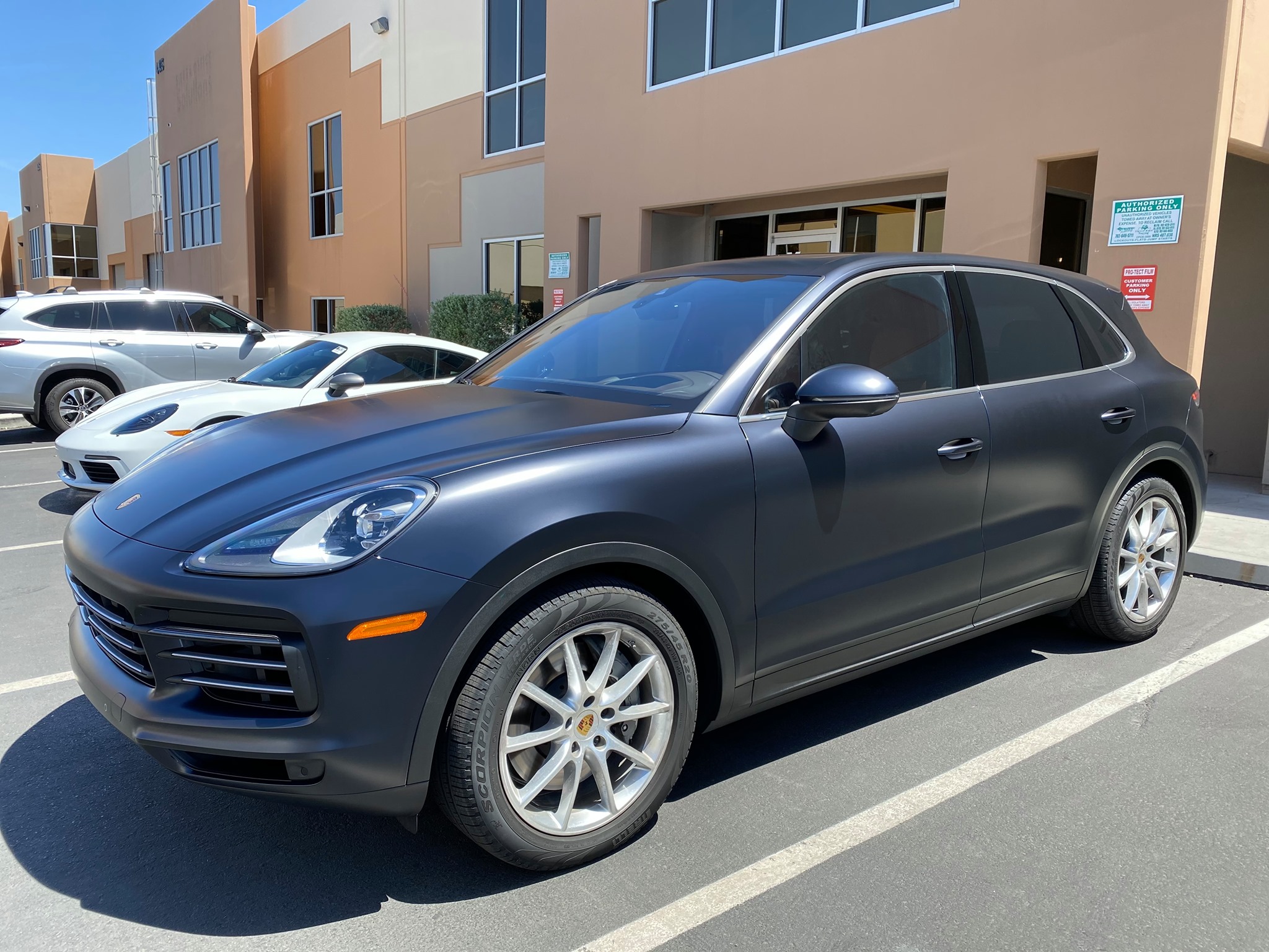 2021 Porsche Cayenne stealth matte paint protection film