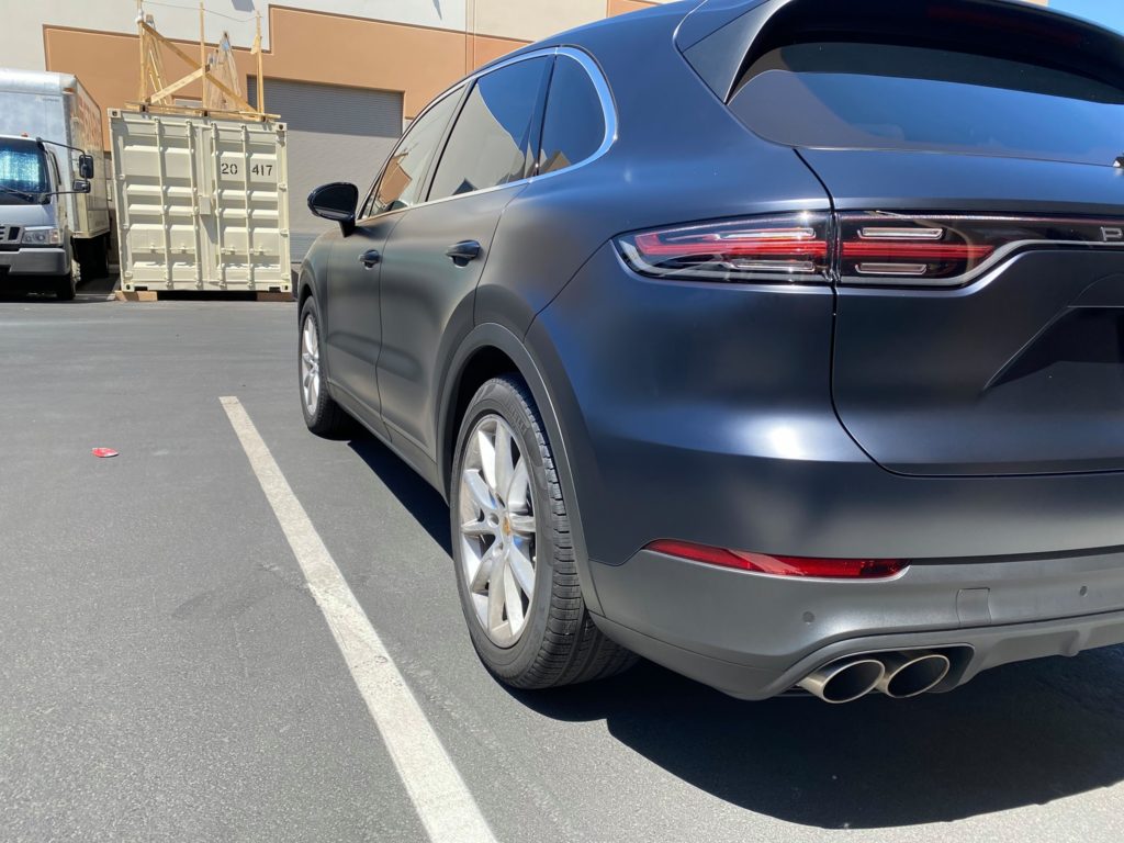 2021 Porsche Cayenne stealth matte paint protection film