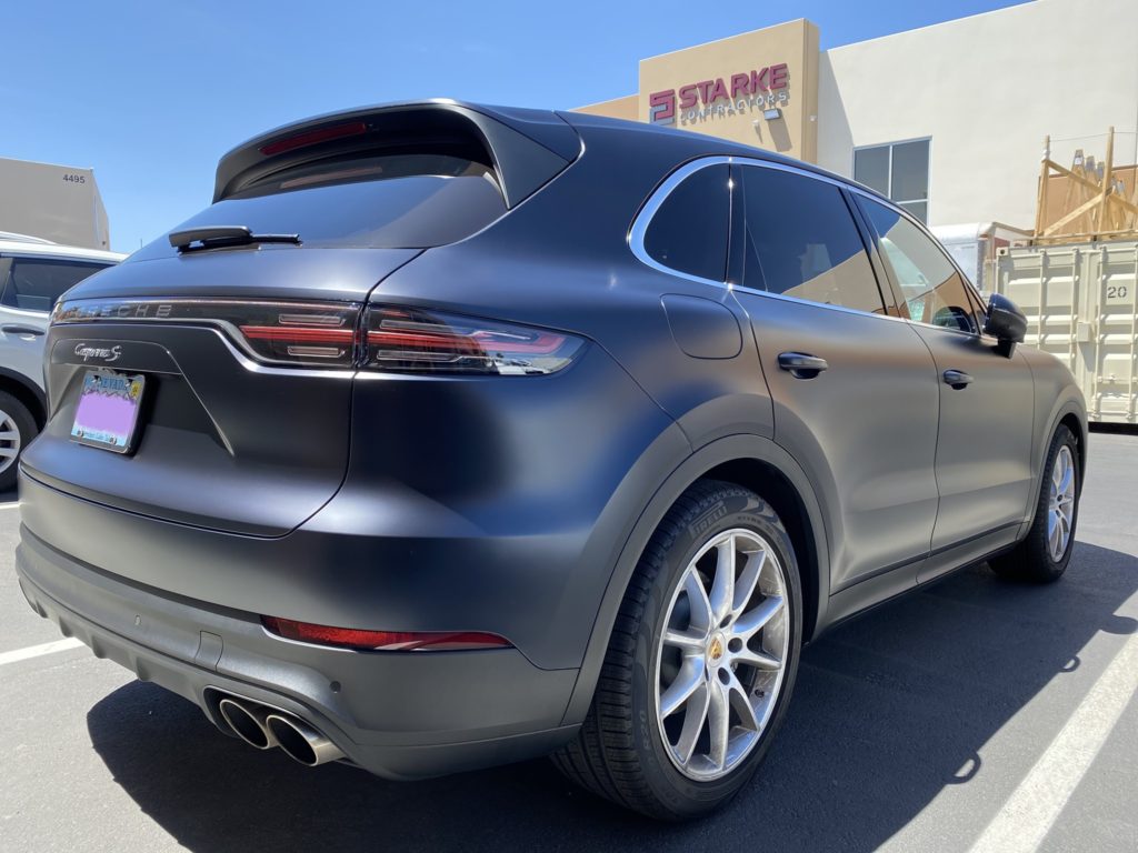 2021 Porsche Cayenne stealth matte paint protection film