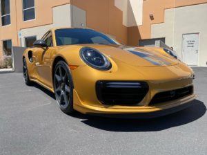 2018 Porsche 911 Turbo S ULTIMATE PLUS full front paint protection film with fusion ceramic coating