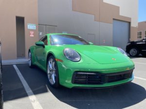 2021 Porsche 911 python green prime xr plus window tint
