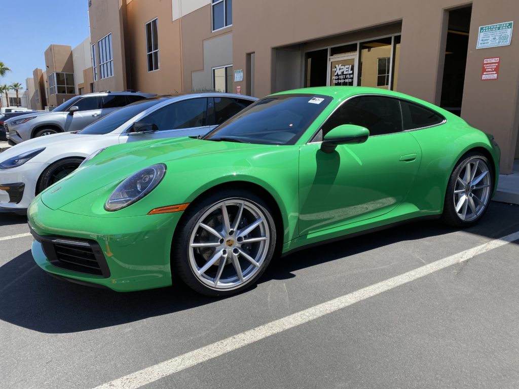 2021 Porsche 911 python green prime xr plus window tint