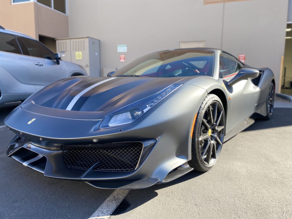 2020 Ferrari 488 Pista stealth full wrap ppf