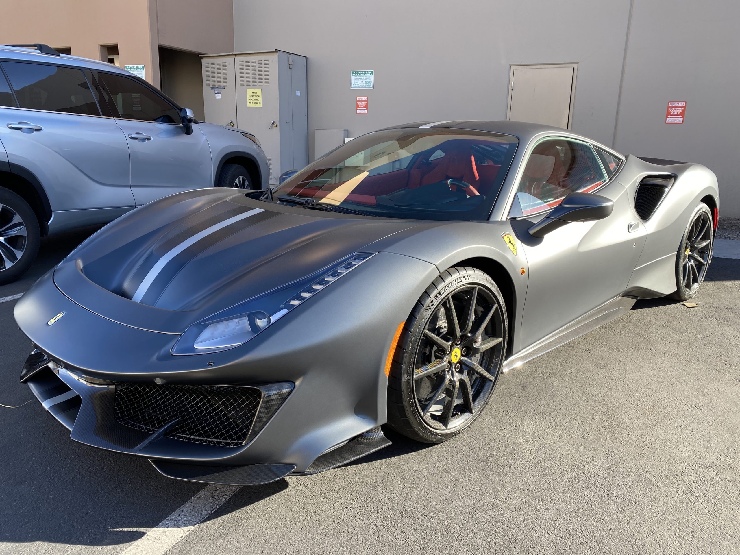 2020 Ferrari 488 Pista stealth full wrap ppf