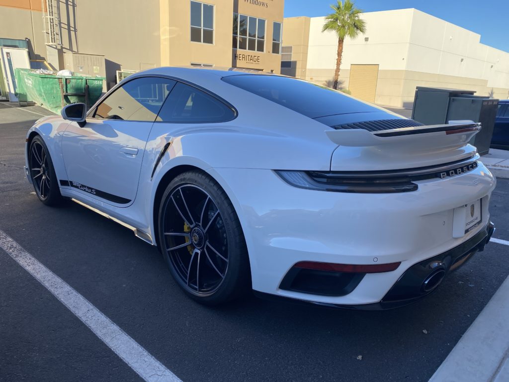 2022 porsche 911 turbo S full front ultimate plus ppf all glass prime xr plus window tint