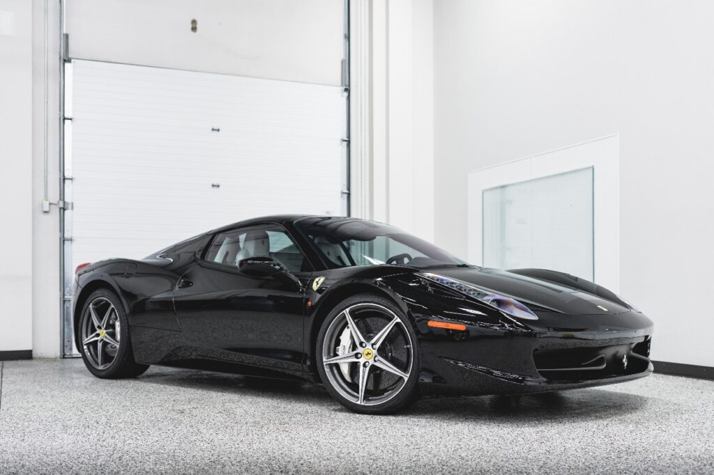 black-ferrari-458-ppf-window-tint