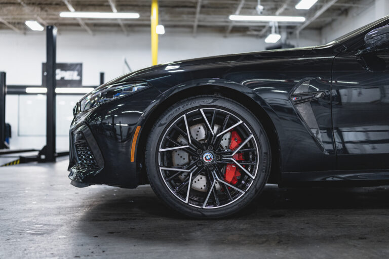 2023 BMW M8 wheel protected with XPEL ceramic coating